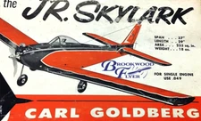 Goldberg JR SKYLARK RC PLAN to SCRATCH-BUILD a Single or Twin RC Model Airplane