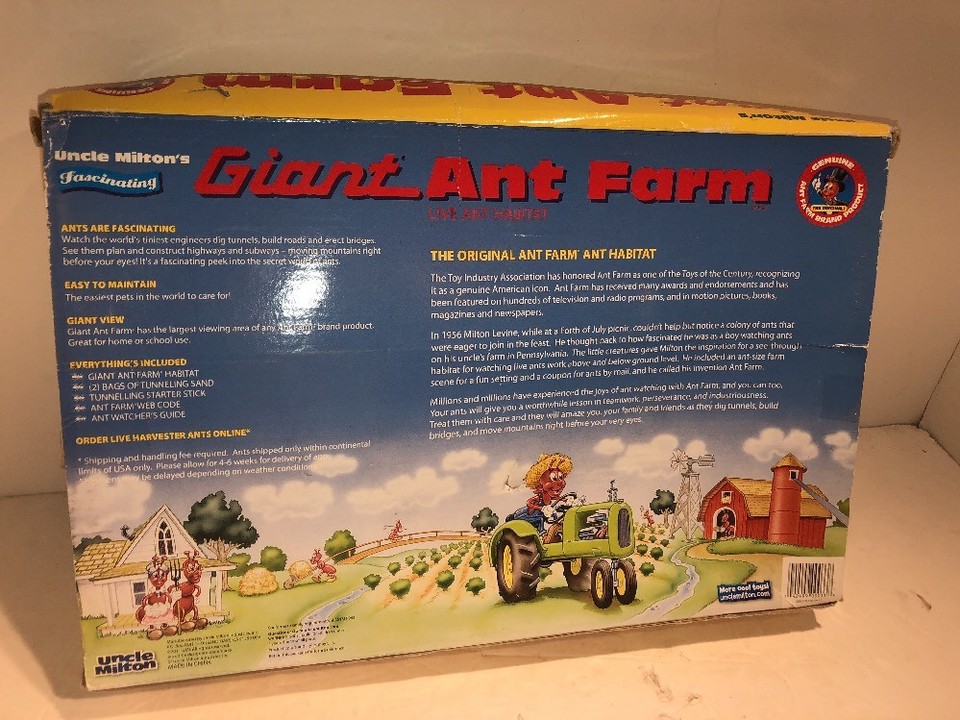 Giant Ant Farm: Habitat Uncle Milton Insect Live Ants 🐜 | eBay