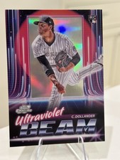 2025 Topps Cosmic Chrome Chase Dollander Ultraviolet Beam RC #UB-25 Rockies