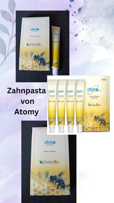 Zahnpasta von Atomy, 4 Stück je 50 g mit Propolis Extrakt und grüne Tee