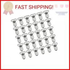 50pcs 1" Pacifier Suspender Clips, Marrywindix Pacifier Clips for Making Pacifie