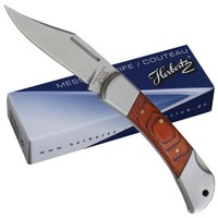 Herbertz Taschenmesser Pakkaholz/Mattierte Backen FangriemenöSe Backlock