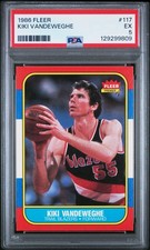 1986 Fleer #117 Kiki Vandeweghe RC PSA 5