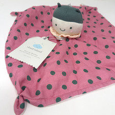 Cloud Island Ladybug Pink Green Polka Dots Baby Lovey Security Blanket Target