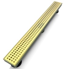 36 Inch Linear Shower Drain Rectangular Floor Drain with Accessories Square H...