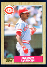 1987 TOPPS TIFFANY #648 BARRY LARKIN RC HOF REDS NM-MT OR BETTER SET-BREAK