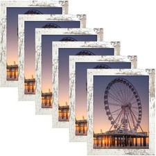 8x10 Picture Frame Set of 6 High Definition Glass, Photo Frame for Wall or Ta...