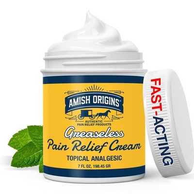 Amish Origins Pain Relief Cream, Maximum Strength Deep Penetrating for Joint,...
