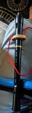 Peripole Flute Angel PB6000 Black Soprano Halo Recorder W/ Blue Case
