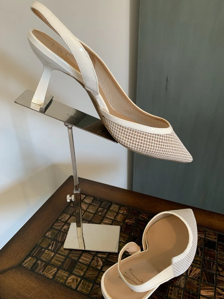 Mujer INC Slingback Blanco Tejido Talla 10 Foto 2 de 4