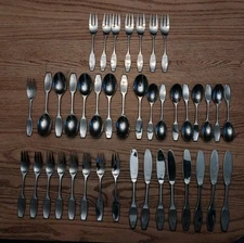 Rebacraft By Reed & Barton RDS188 Stainless Flatware 40 Piece 8 Settings Japan