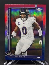 2025 Topps Chrome - #27 Roquan Smith (Red White & Blue Refractor)