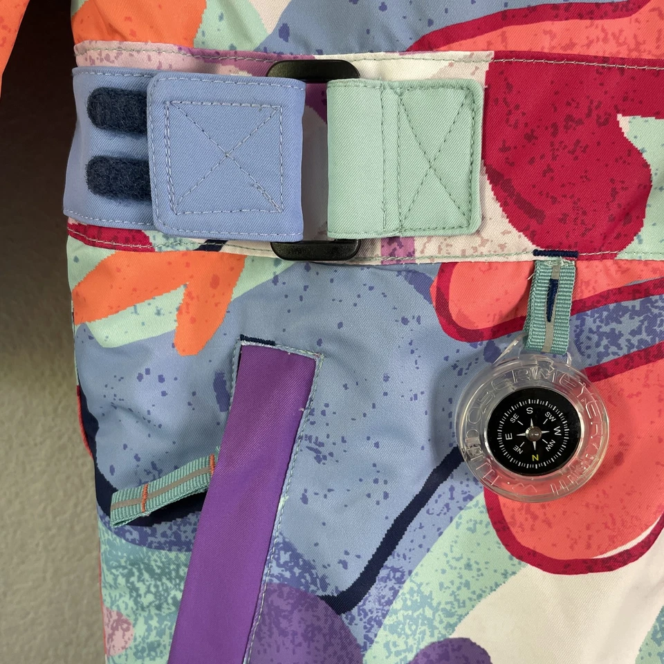 Obermeyer Quinn One Piece Ski Suit Girls Kids 5 Under The Sea I Grow Compass NWT - Image 3 of 4