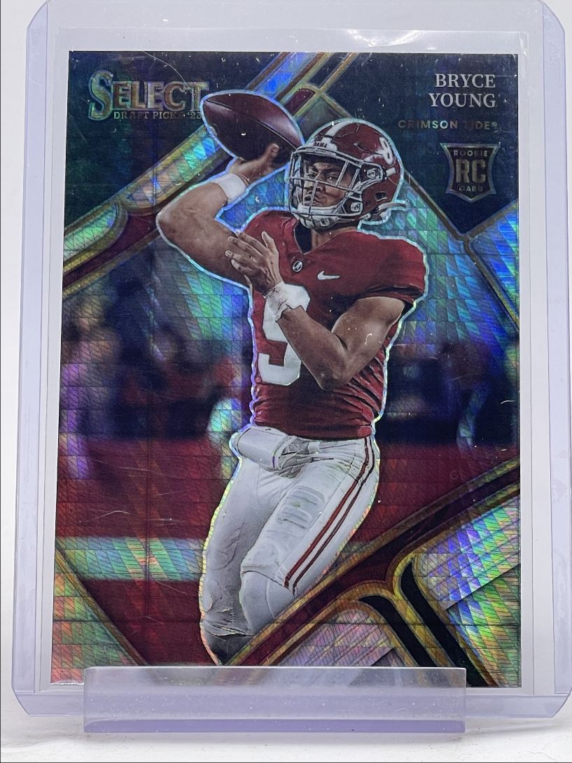 BRYCE YOUNG 2023 SELECT DRAFT ROOKIE FIELD LEVEL HYPER PRIZM RC Q2956