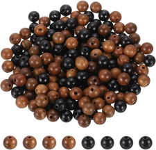 200Pcs round Wooden Beads, 6Mm Dia Small Wood Beads for DIY Crafts, Bracelet, Wr