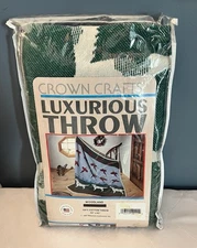 Crown Crafts Throw Blanket NEW UNOPENED VINTAGE 1987 Woodland 50x60” Hunting Dog