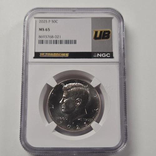Kennedy Half Dollar 50C 2025 P NGC MS 65 Ultra Breaks Silver 8693768-021