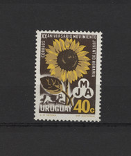 s54251a URUGUAY 1967 MNH** M.J.A. 1v Fleurs