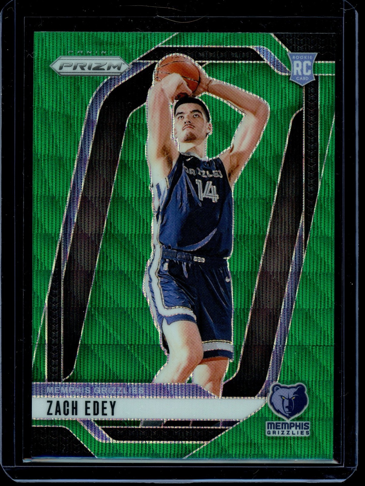 2024 Panini Prizm Green Wave #249 Zach Edey ROOKIE RC