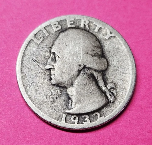 1932-S Washington Silver Quarter Beautiful Key High Grade Coin Rare Date ~ #002