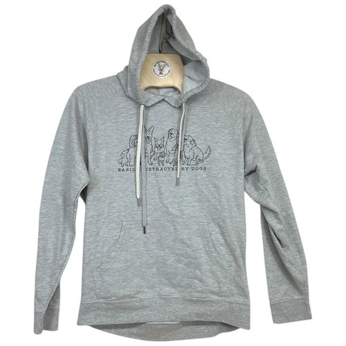 Independent Trading Co Easily Distracted By Dogs Gray Hoodie SS1000P Unisex