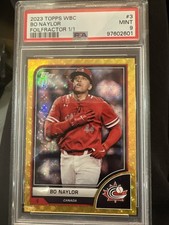 2023 Topps WBC Bo Naylor Foilfractor 1/1 PSA Canada