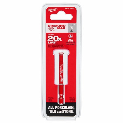 Diamond Max Hole Saw Bit, Diamond Grit, 1/4 In. - 49-56-0505