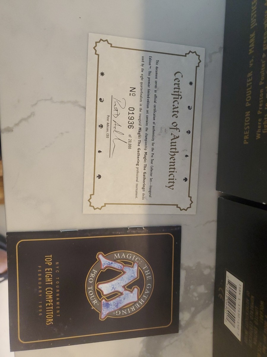 マジック：ザ・ギャザリング MTG 1996 PRO TOUR COLLECTOR SET Wizards of the Coast Pro Tour Collector Inaugural Edition