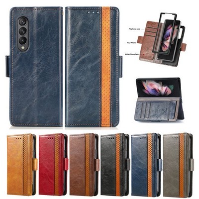 Flip Leder Handy Hülle für Samsung S25 FE S24 S23 Plus 22 Magnet Wallet Cover