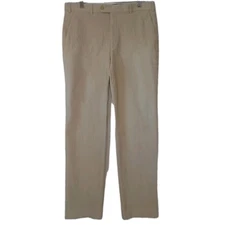 Ralph Lauren Men's Corduroy Chino Pants 34×32  Straight Leg Stretch Tan Ex Cond 