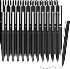 Teling 36 Pcs Small Ballpoint Pen Mini Pens Bulk 4 Inch Short Tiny Black 