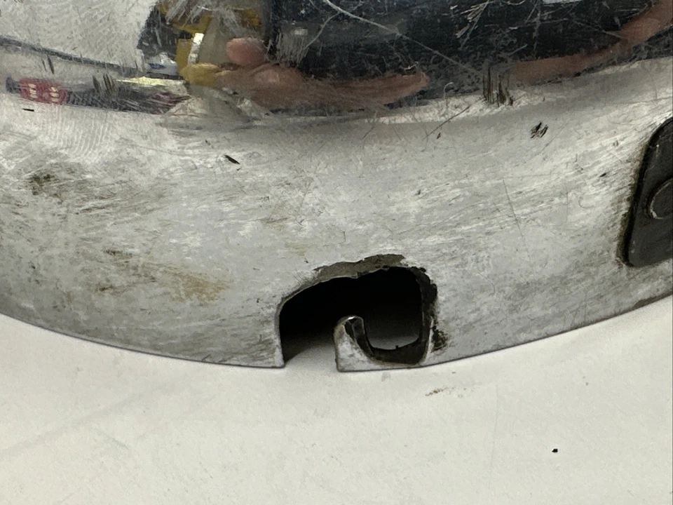 ORIGINAL HARLEY KNUCKLEHEAD PANHEAD FLATHEAD 7” J SLOT AIR CLEANER BACK PLATE - Image 4 of 4