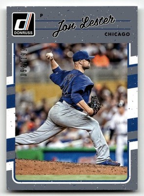 2017 Donruss #73 Jon Lester Gray Border /199