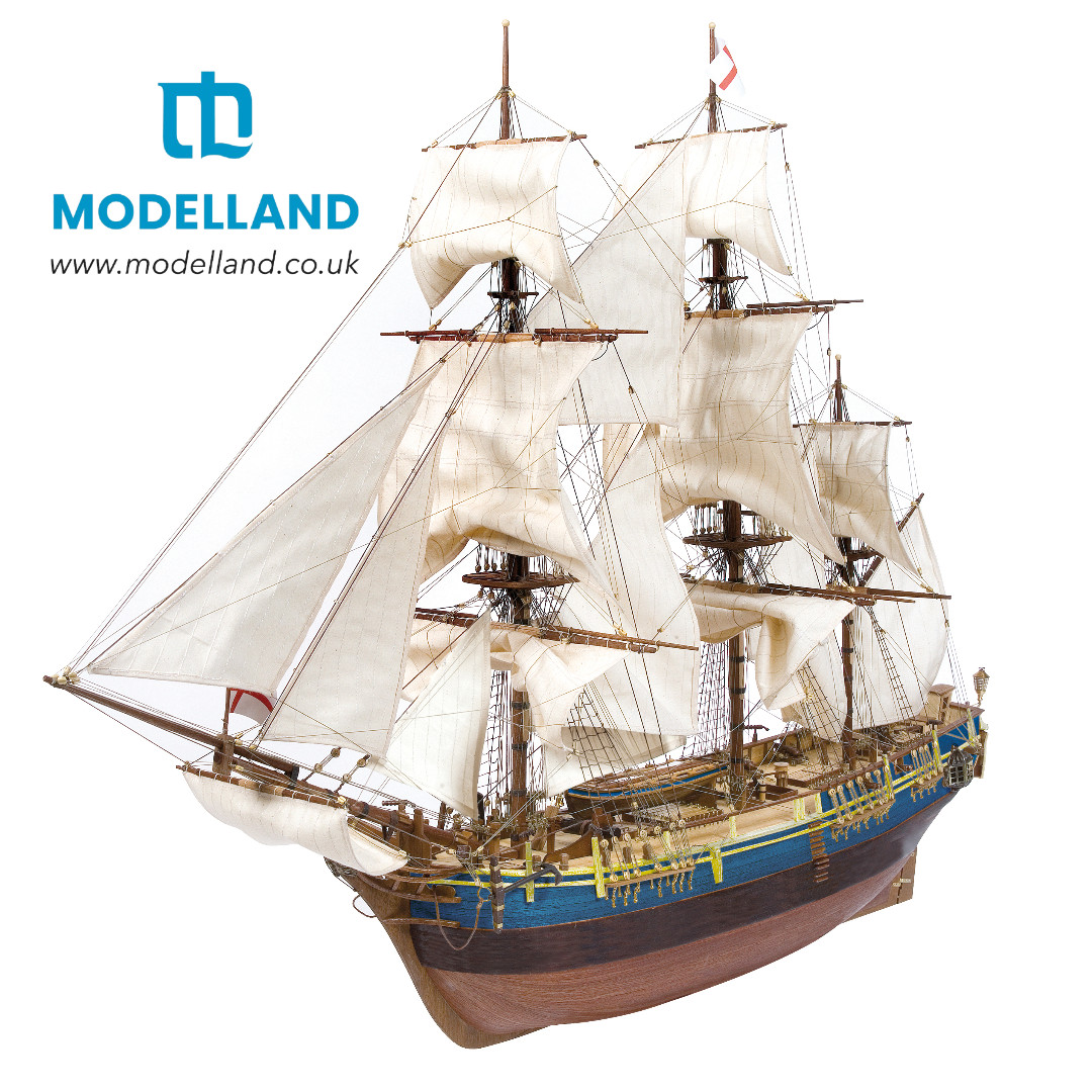 HMS Bounty 1783 Cargo Ship Wood & Metal Model Kit Occre 14006  1:45 Scale