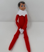Elf on the Shelf Christmas Doll Dark Brown Hair Boy Blue Eyes
