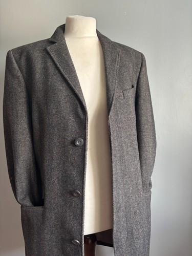 RJR wool coat long jacket covert 42 40 tweed designers debenhams JOHN ROCHA - Picture 18 of 24