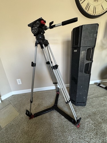 Sachtler 18II ENG Videokopf, Alubeine, Spreizer, Koffer - Bild 10 von 18