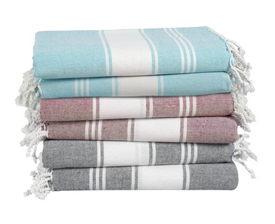 #ad Pool Towels Turkish Beach Towels Oversized Set of 6 Pre Washed No Shrink ... $58.24