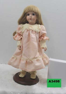 #ad #ad VINTAGE 1987 GRACE C. ROCKWELL CELAINE BISQUE PORCELAIN 13quot; DOLL amp; DOLL STAND $55.00