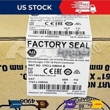 New Sealed AB 1763-L16BWA MicroLogix 1100 16 Point Controller 1763L16BWA US