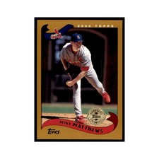 2002 Topps Home Team Advantage Mike Matthews Baseball Cards #627