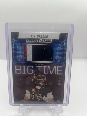 2025 Panini Rookies & Stars Prime Big Time Rookie MEM C.J. Stroud Texans /49
