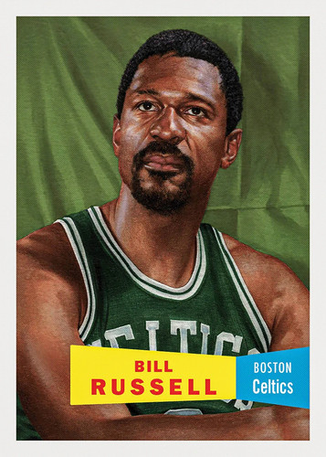 Bill Russell #6 2025 Topps Living card