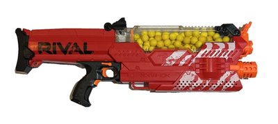 Nerf Rival Nemesis Motorized Blaster MXVII-10K Red, 100 Balls D