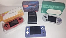 LOT of MINI RETRO GAMING SYSTEMS Retroid Pocket 2 RP2 SNES NES SEGA More!