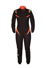 P1 Racewear Donna Womens/Ladys FIA Race suit 2-Layer Black/Orange Size 4