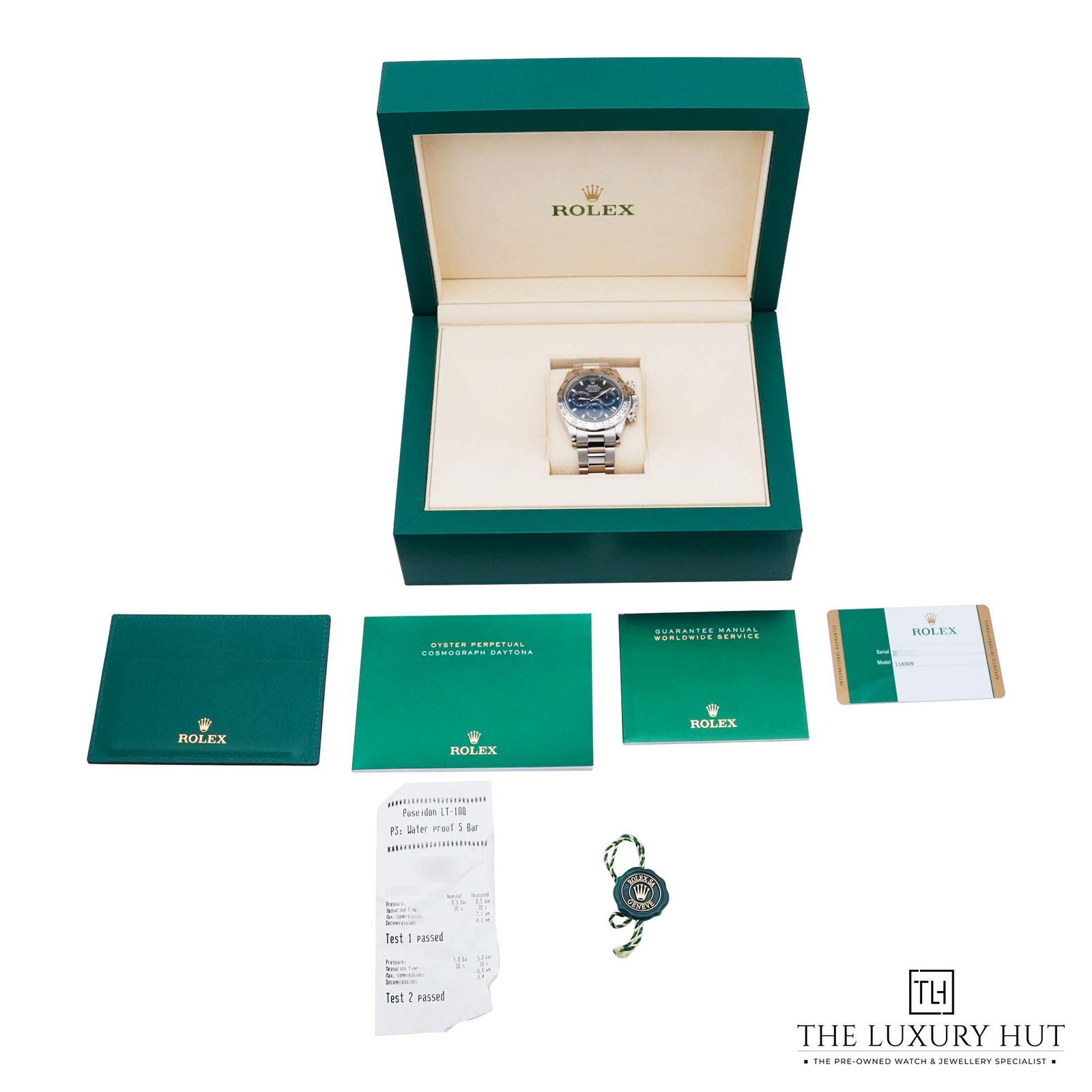 Rolex Daytona 116509 - 2017, Box & Papers 18ct White Gold 40mm Blue Dial image 3