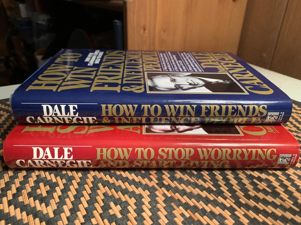 DALE CARNEGIE LOT How to Win Friends Influence People Stop Worrying Start Living Foto 4 de 4