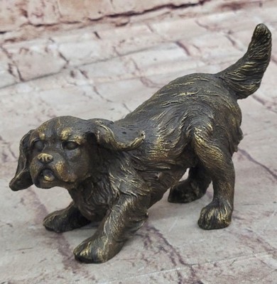 Collectible Bronze Art: Handcrafted Cavalier King Charles Spaniel Statue by Will