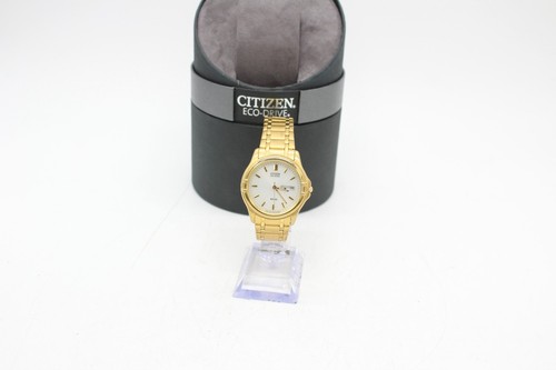 F Boxed Citizen ECO-Drive WR50 Day/Date E100 Gents Quarts Wristwatch Working - Picture 7 of 17